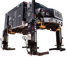 Rotary mobile column lifts